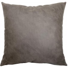 EvZ Homie Pillow Covers Heavy Leather Cloth Decorative Pillow Case for Home Room Outdoor Cafe Decor Gift, Square, 20 X 20 inch, Gray