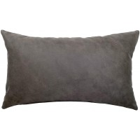 EvZ Homie Pillow Covers Heavy Leather Cloth Decorative Pillow Case for Home Room Outdoor Cafe Decor Gift, Square, 20 X 12 inch, Gray