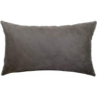 EvZ Homie Pillow Covers Heavy Leather Cloth Decorative Pillow Case for Home Room Outdoor Cafe Decor Gift, Square, 20 X 12 inch, Gray