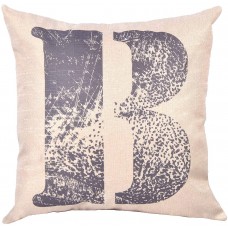 EvZ Homie Pillow Covers Letter Decorative Throw Pillow Case Home Decor Design Gift Square, 18 X 18 inch, Graffiti Paint, B