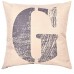 EvZ Homie Pillow Covers Letter Decorative Throw Pillow Case Home Decor Design Gift Square, 18 X 18 inch, Graffiti Paint, G
