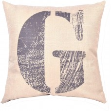 EvZ Homie Pillow Covers Letter Decorative Throw Pillow Case Home Decor Design Gift Square, 18 X 18 inch, Graffiti Paint, G