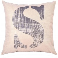 EvZ Homie Pillow Covers Letter Decorative Throw Pillow Case Home Decor Design Gift Square, 18 X 18 inch, Graffiti Paint, S