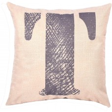 EvZ Homie Pillow Covers Letter Decorative Throw Pillow Case Home Decor Design Gift Square, 18 X 18 inch, Graffiti Paint, T
