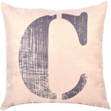 EvZ Homie Pillow Covers Letter Decorative Throw Pillow Case Home Decor Design Gift Square, 18 X 18 inch, Graffiti Paint, C