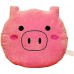 EvZ 32cm Emoji Smiley Emoticon Pink Round Cushion Stuffed Plush Soft Pillow