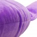 EvZ 32cm Emoji Smiley Emoticon Purple Round Cushion Stuffed Plush Soft Pillow