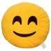 EvZ 32cm Emoji Smiley Emoticon Yellow Round Cushion Stuffed Plush Soft Pillow