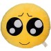 EvZ 32cm Emoji Smiley Emoticon Yellow Round Cushion Stuffed Plush Soft Pillow