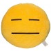 EvZ 32cm Emoji Smiley Emoticon Yellow Round Cushion Stuffed Plush Soft Pillow