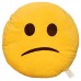 EvZ 32cm Emoji Smiley Emoticon Yellow Round Cushion Stuffed Plush Soft Pillow