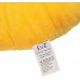 EvZ 32cm Emoji Smiley Emoticon Yellow Round Cushion Stuffed Plush Soft Pillow (Pensive)