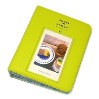 EvZ 64 Pockets Photo Album for Mini Fuji Instax Polaroid & Name Card Fruitgreen