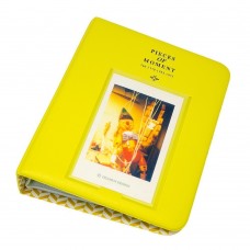 EvZ 64 Pockets Photo Album for Mini Fuji Instax Polaroid & Name Card Yellow