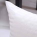 EvZ Homie Premium Stuffer Pillow Insert Sham Square Form Polyester, 18" L X 18" W, White Striped, Pack of 28