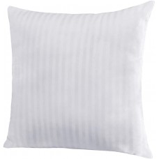 EvZ Homie Premium Stuffer Pillow Insert Sham Square Form Polyester, 20" L X 20" W, Standard White Striped, for 20" Covers