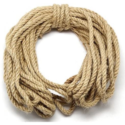 Natural Jute Twine Durable Industrial Packing Materials Heavy Duty Natural Brown  Twine Jute Rope/String 49ft/