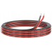 14 Gauge Silicone Electric Wire, EvZ 33ft 14AWG Flexible 2 Conductor Parallel Cable, 2pin Red Black, High Temperature Resistant, Single Color LED Strip Extension