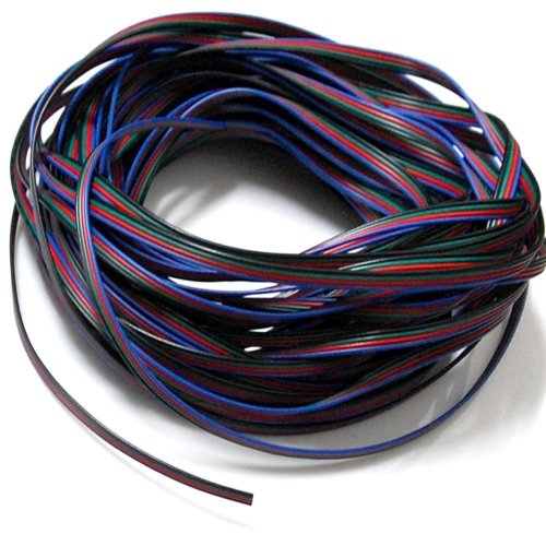 EvZ 20AWG 66ft 20m Extension Cable Wire Cord for Led Strips Single Colour 3528 5 