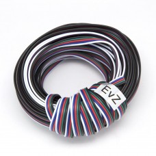 EvZ 590m 1Roll 5 Color RGBW Extension Cable Line for LED Strip RGBW 5050 Cord 5pin