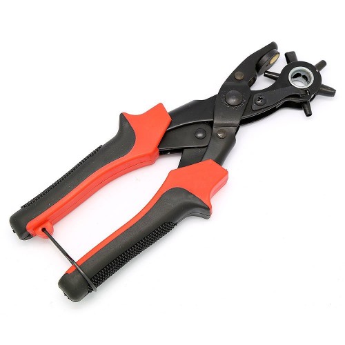 EvZ Leather Belt Hole Punch Plier 6 Size Head revolves for DIY