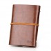EvZ 7 Inches Vintage Dark Brown PU Leather Cover Loose Leaf Blank Notebook Journal Diary Gift