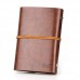 EvZ 7 Inches Vintage Dark Brown PU Leather Cover Loose Leaf Blank Notebook Journal Diary Gift