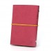 EvZ 7 Inches Vintage Dark Red PU Leather Cover Loose Leaf Blank Notebook Journal Diary Gift