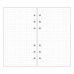 EvZ A6 Refill Dot Matrix Paper, 6 Holes Ring Binder Filler for 7 Inches Refillable Journal Notebook Diary Organizer Planner Inserts, 80 Sheets/160 Pages