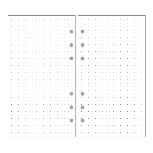 80 Sheets/160 Pages A6 Planner Refill, Square Grid Loose Leaf Paper, Planner  Inserts