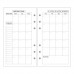 EvZ A6 Refill Month Planner Paper, 6 Holes Ring Binder Filler for 7 Inches Refillable Journal Notebook Diary Organizer Planner Inserts, 80 Sheets/160 Pages