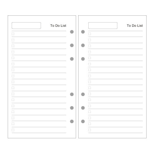 80 Sheets/160 Pages A6 Planner Refill, Square Grid Loose Leaf Paper, Planner  Inserts