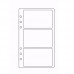 EvZ Card Holder for 7 Inches Journal Organizer Diary A6 Notepad Notebook 6 Holes Ring Binder, Flexible Transparent, Set of 3Pcs