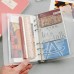 EvZ Card Holder for 7 Inches Journal Organizer Diary A6 Notepad Notebook 6 Holes Ring Binder, Flexible Transparent, Set of 3Pcs
