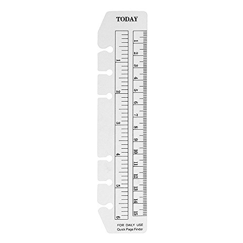 2pcs 6 Holes Ruler For Binder Planner Notebooks Office School Index Ruler  Bookmark Notebooks Accessories School