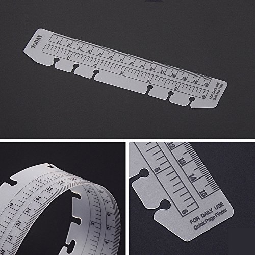 EvZ Ruler Page Marker Bookmark Separator for 7 Inches Journal Organizer  Diary A6 Notepad Notebook 6