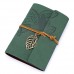 EvZ Vintage Dark Green PU Leather Cover Loose Leaf Blank Notebook Journal Diary Gift