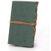 Leather Writing Journal Notebook, EvZ 7 Inches Vintage Nautical Spiral Blank String Diary Notepad Sketchbook Travel to Write in, Unlined Paper, Retro Pendants, Classic Embossed, Dark Green
