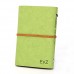 Vintage Light Green PU Leather Cover Loose Leaf Blank Notebook Journal Diary Gift