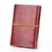 Vintage Red Brown PU Leather Cover Loose Leaf Blank Notebook Journal Diary Gift