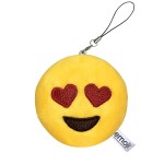 EvZ Emoji Iconic Emoticon Cushion Stuffed Plush Cute Soft Keychain, 3 inches, Pack 3 EvZ Emoji Iconic Emoticon Cushion Stuffed Plush Cute Soft Keychain, 3 inches, Pack 3