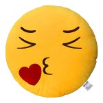 EvZ Official Certified Kiss Girl Emoji Pillow - 32cm Large Soft Plush Blowing Kiss Emoticon Cushion - Cute Romantic Decorative Stuffed Toy for Valentine’s Day, Bedroom & Sweet Surprise (Yellow) EvZ Official Certified Kiss Girl Emoji Pillow - 32cm Large Soft Plush Blowing Kiss Emoticon Cushion - Cute Romantic Decorative Stuffed Toy for Valentine’s Day, Bedroom & Sweet Surprise (Yellow)