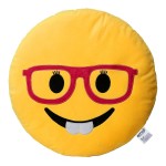 EvZ Official Certified Glasses Girl Emoji Pillow - 32cm Large Soft Plush Smiley Face Smart Emoticon Cushion - Cute Decorative Stuffed Toy for Girls, School Gift, Home & Bedroom Decor (Yellow) EvZ Official Certified Glasses Girl Emoji Pillow - 32cm Large Soft Plush Smiley Face Smart Emoticon Cushion - Cute Decorative Stuffed Toy for Girls, School Gift, Home & Bedroom Decor (Yellow)