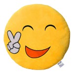 EvZ Official Certified Yeah Emoji Pillow - 32cm Large Soft Plush Smiley Face Victory Peace Sign Emoticon Cushion - Fun Decorative Stuffed Toy for Success Gift, Gaming Room & Happy Decor (Yellow) EvZ Official Certified Yeah Emoji Pillow - 32cm Large Soft Plush Smiley Face Victory Peace Sign Emoticon Cushion - Fun Decorative Stuffed Toy for Success Gift, Gaming Room & Happy Decor (Yellow)