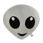 EvZ Official Certified Alien Emoji Pillow - 31cm Large Soft Plush Grey Outer Space Emoticon Cushion - Unique Decorative Stuffed Toy for Sci-Fi Fans, Techies & Modern Room Decor (Grey) EvZ Official Certified Alien Emoji Pillow - 31cm Large Soft Plush Grey Outer Space Emoticon Cushion - Unique Decorative Stuffed Toy for Sci-Fi Fans, Techies & Modern Room Decor (Grey)
