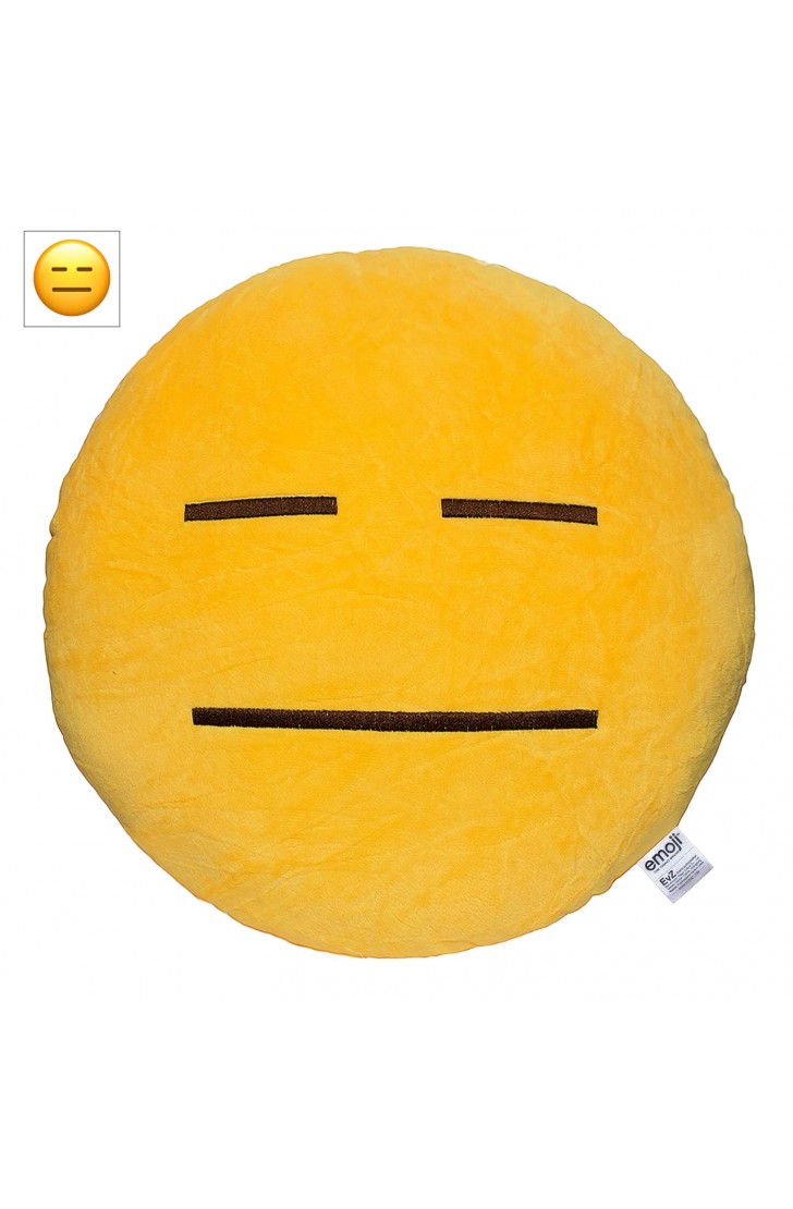 EvZ Official Certified Expressionless Emoji Pillow - 32cm Large Soft Plush Neutral Face Emoticon Cushion - Funny Minimalist Decorative Stuffed Toy for Office Desk, Dorm & Gag Gift (Yellow) EvZ Official Certified Expressionless Emoji Pillow - 32cm Large Soft Plush Neutral Face Emoticon Cushion - Funny Minimalist Decorative Stuffed Toy for Office Desk, Dorm & Gag Gift (Yellow)
