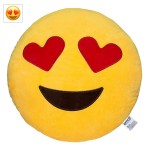 EvZ Official Certified Heart Eyes Emoji Pillow - 32cm Large Soft Plush Smiley Face Emoticon Cushion - Cute Decorative Stuffed Toy for Couch, Bed, Kids Room & Valentine’s Day Gift (Yellow) EvZ Official Certified Heart Eyes Emoji Pillow - 32cm Large Soft Plush Smiley Face Emoticon Cushion - Cute Decorative Stuffed Toy for Couch, Bed, Kids Room & Valentine’s Day Gift (Yellow)
