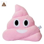 EvZ Emoji Poo Face Emoticon Cushion Stuffed Plush Soft Pillow, Official Certified, 35cm Pink EvZ Emoji Poo Face Emoticon Cushion Stuffed Plush Soft Pillow, Official Certified, 35cm Pink