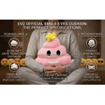 EvZ Official Certified Crown Poo Emoji Pillow - 32cm Large Soft Plush Pink Poop Emoticon Cushion with Golden Royal Crown - Cute Decorative Stuffed Toy for Girls, Party Favors & Funny Gift (Pink) EvZ Official Certified Crown Poo Emoji Pillow - 32cm Large Soft Plush Pink Poop Emoticon Cushion with Golden Royal Crown - Cute Decorative Stuffed Toy for Girls, Party Favors & Funny Gift (Pink)