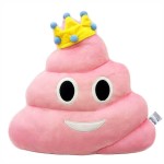 EvZ Official Certified Crown Poo Emoji Pillow - 32cm Large Soft Plush Pink Poop Emoticon Cushion with Golden Royal Crown - Cute Decorative Stuffed Toy for Girls, Party Favors & Funny Gift (Pink) EvZ Official Certified Crown Poo Emoji Pillow - 32cm Large Soft Plush Pink Poop Emoticon Cushion with Golden Royal Crown - Cute Decorative Stuffed Toy for Girls, Party Favors & Funny Gift (Pink)